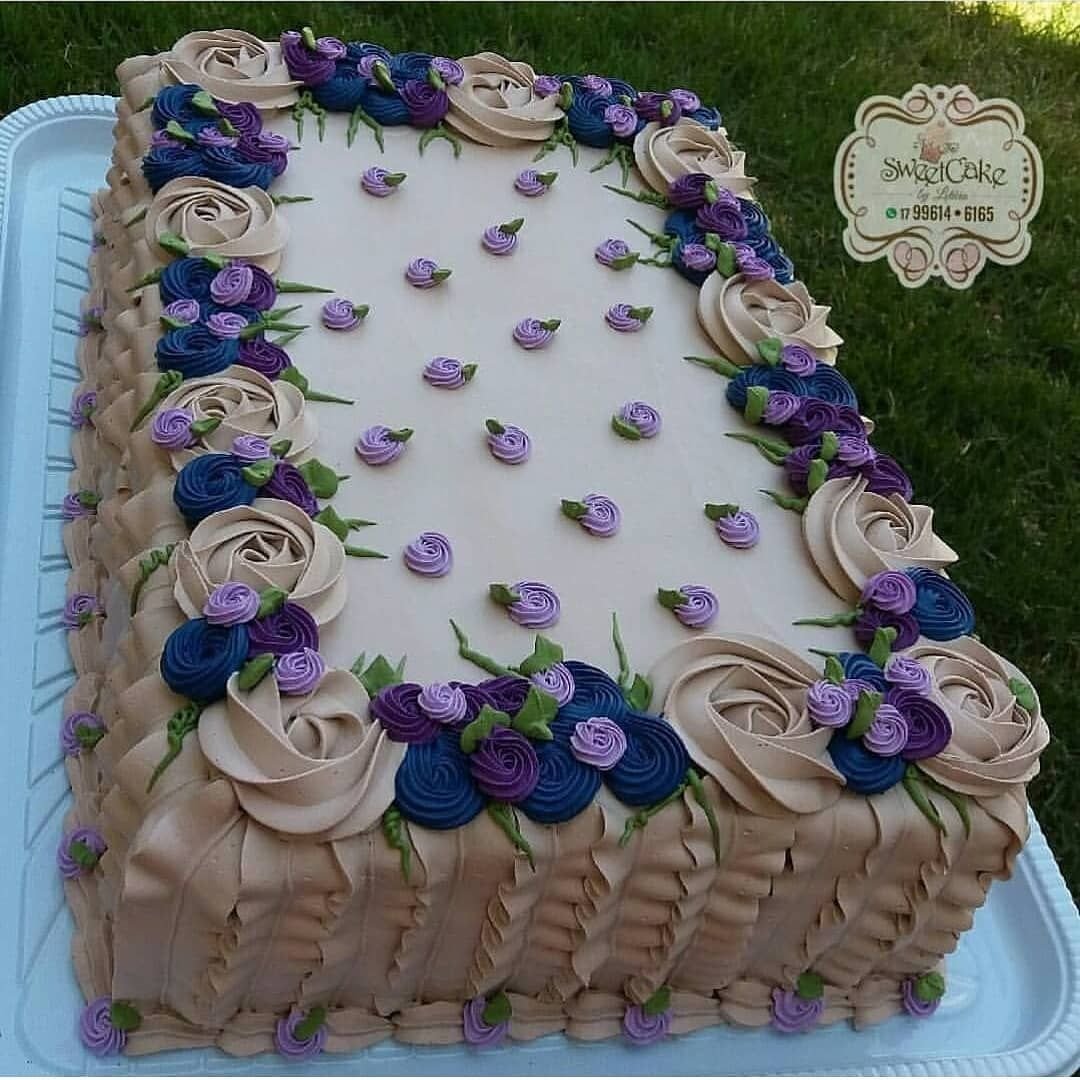 Украшение квадратного торта