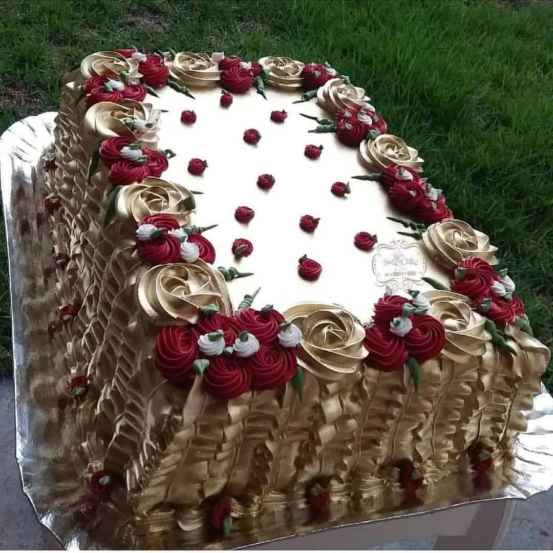 Украшение большого торта