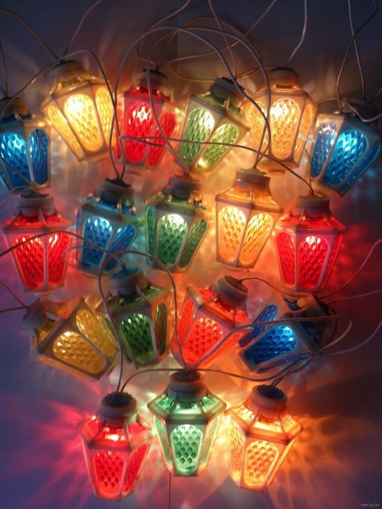 Гирлянда СССР лампочки фигурки купить