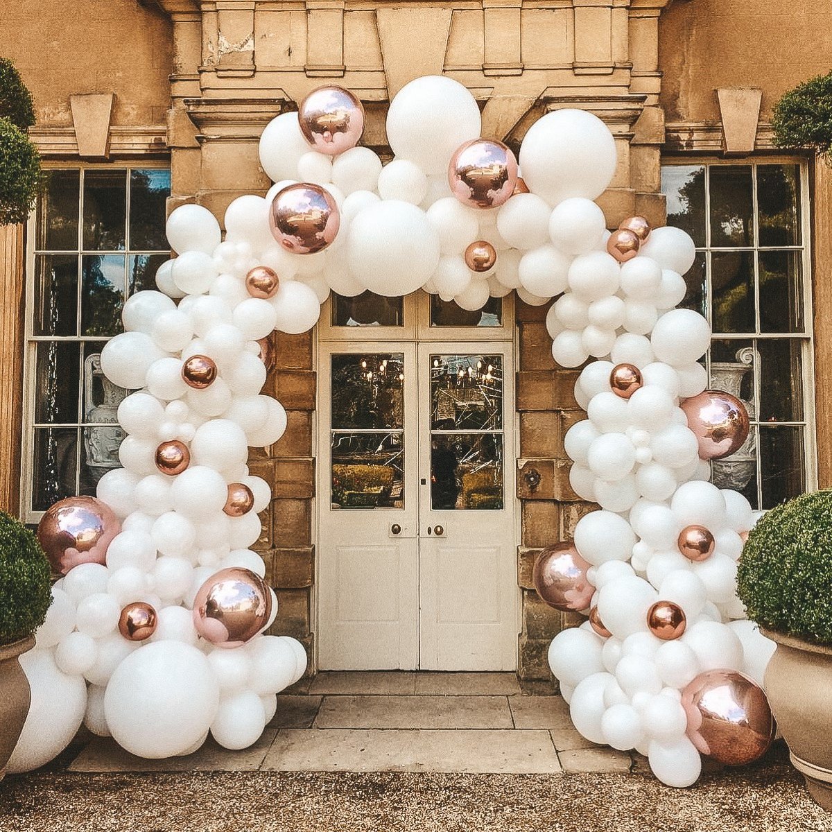 Гирлянда из ватных дисков