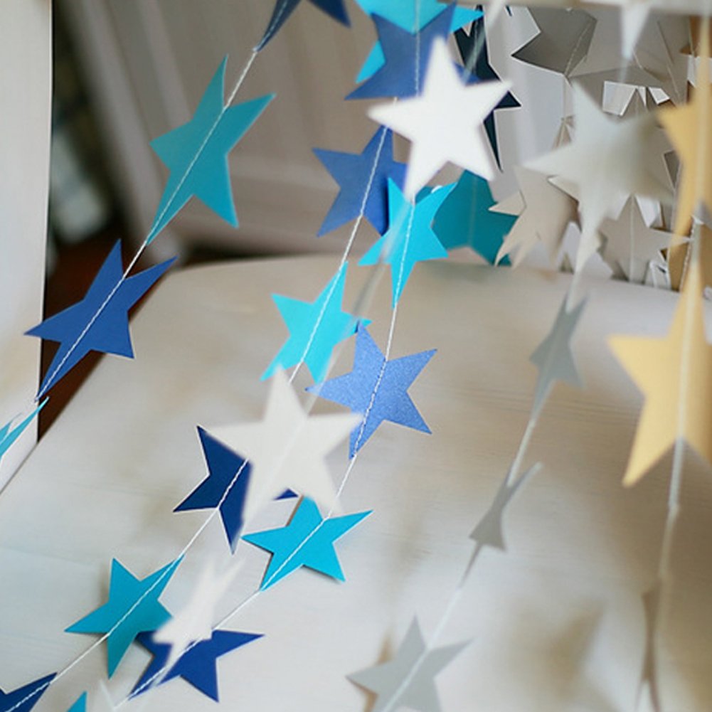 Гирлянда из бумажных звезд