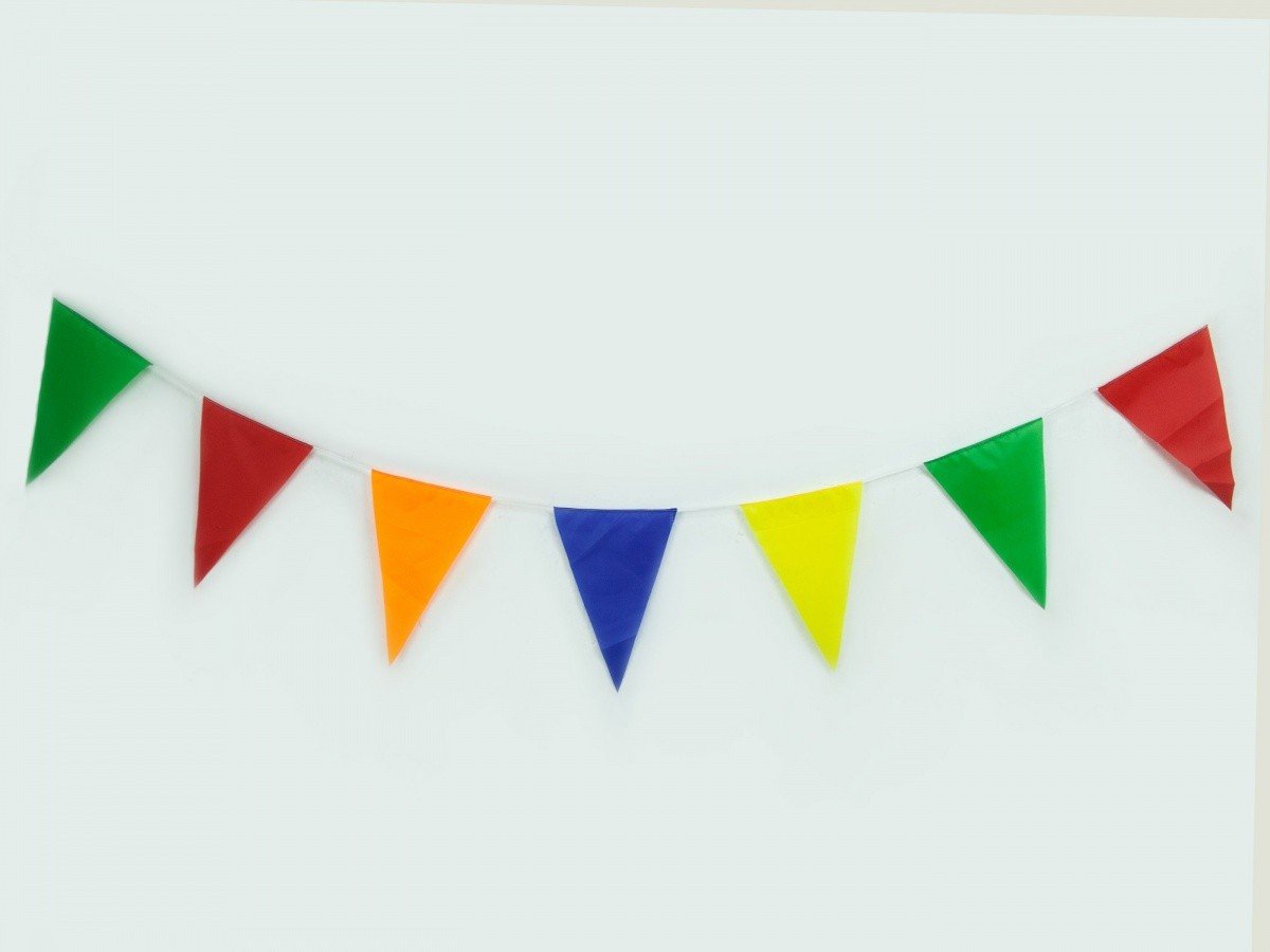 Флажная лента 5м( флажок 15х30см)