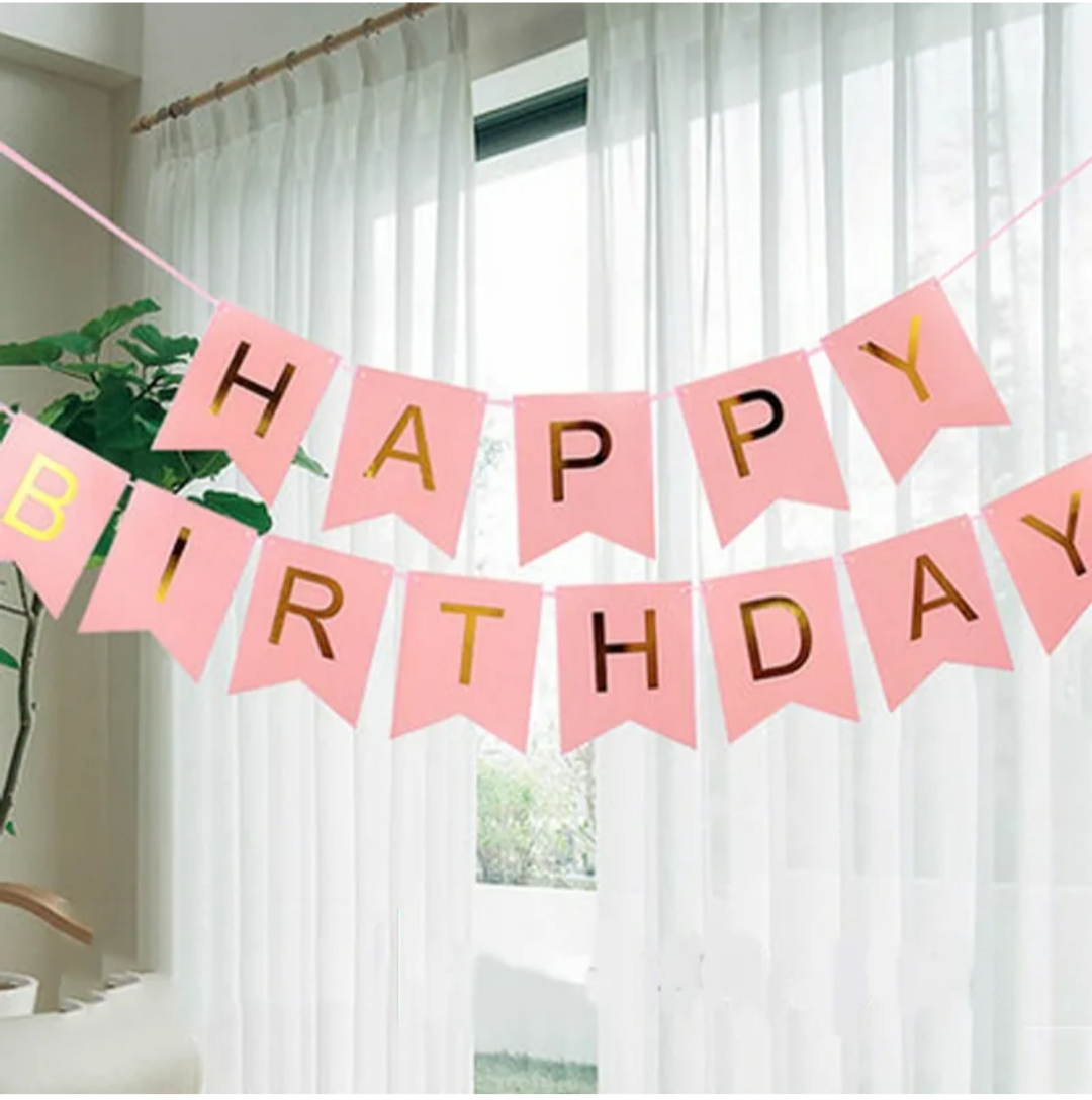 Гирлянда с днем рождения!