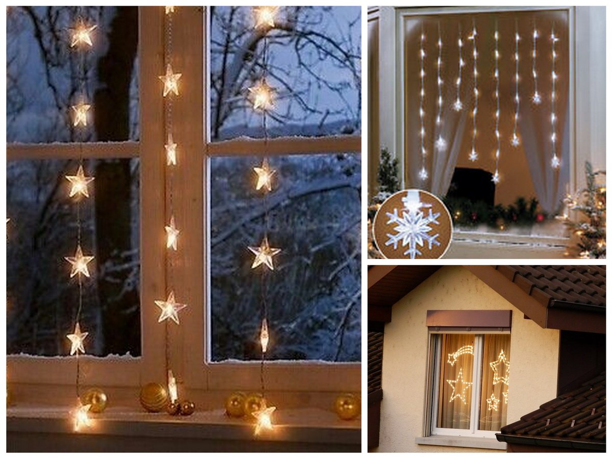 Гирлянда на окно