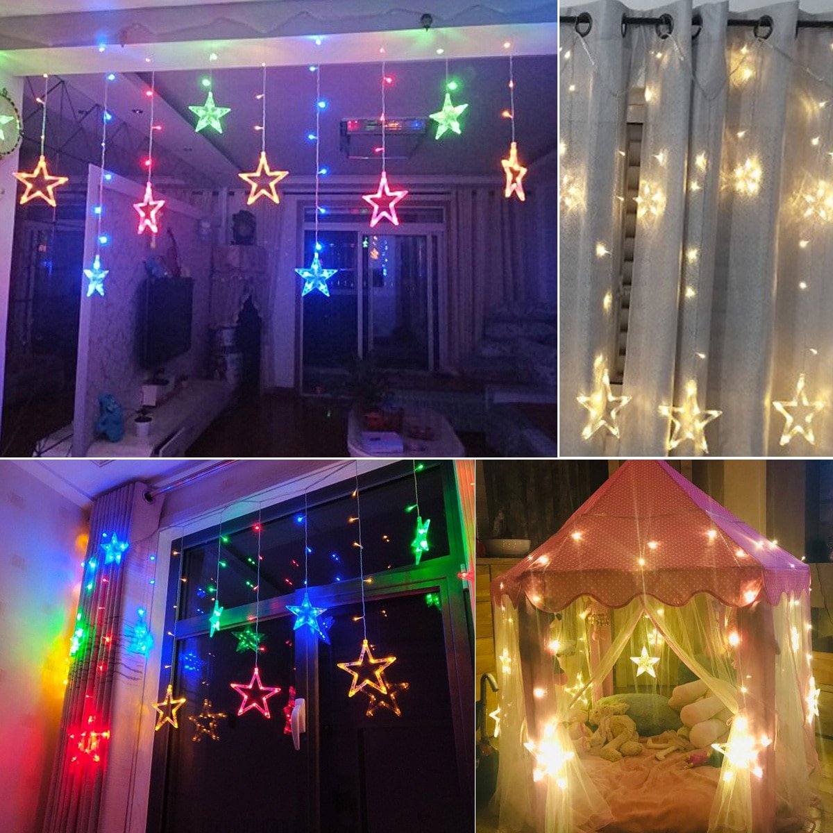 Новогодние гирлянды на окна