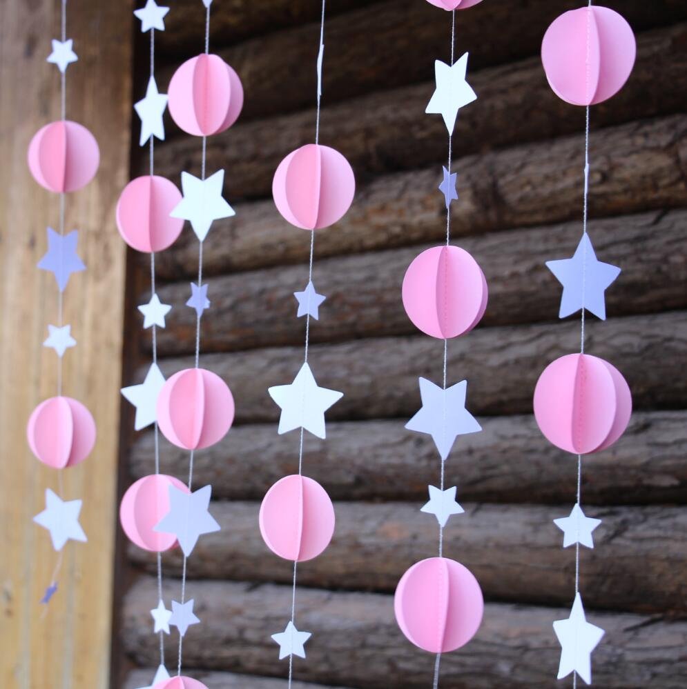 Гирлянда из цветной бумаги