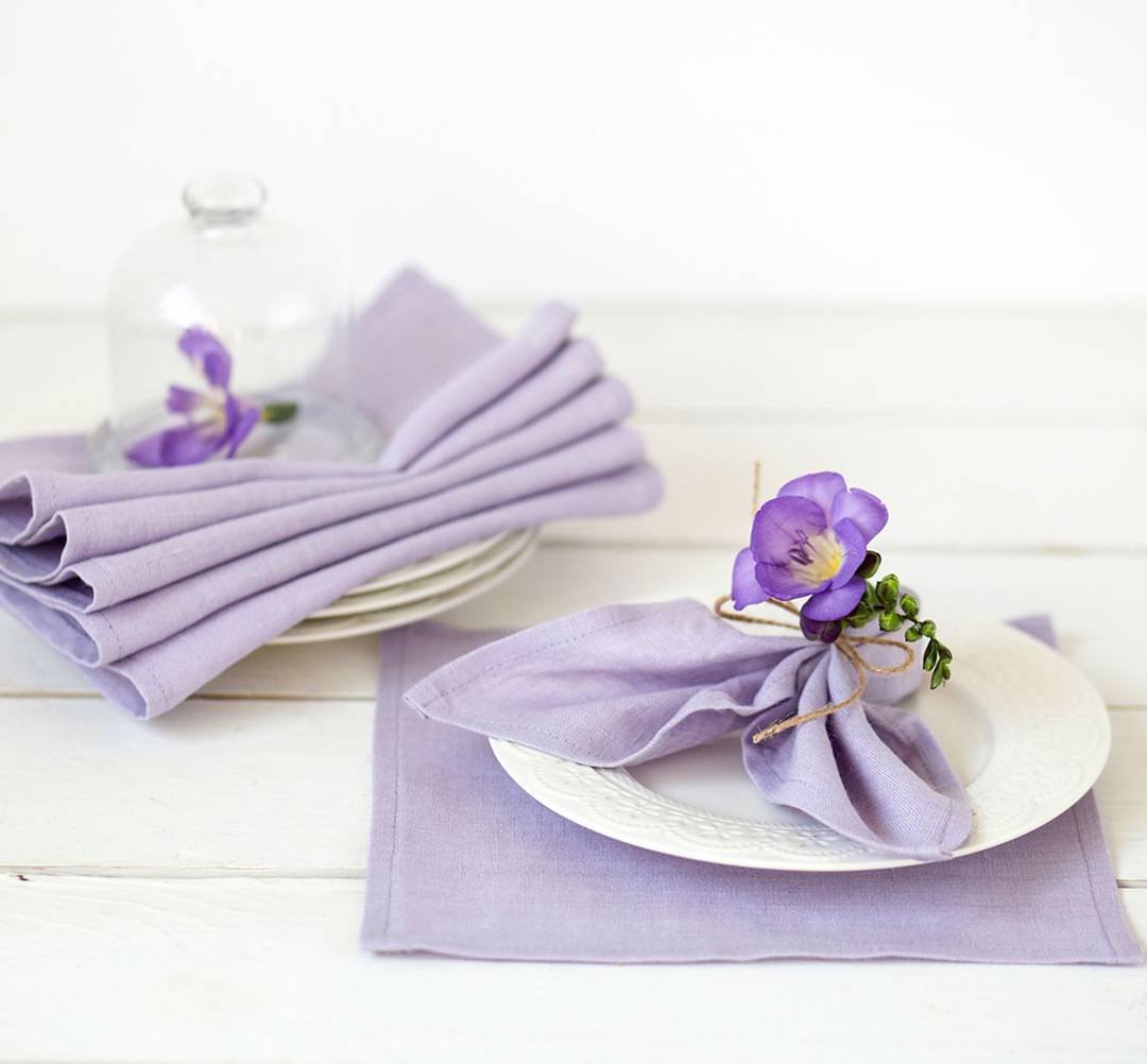 Тканевые салфетки для сервировки стола