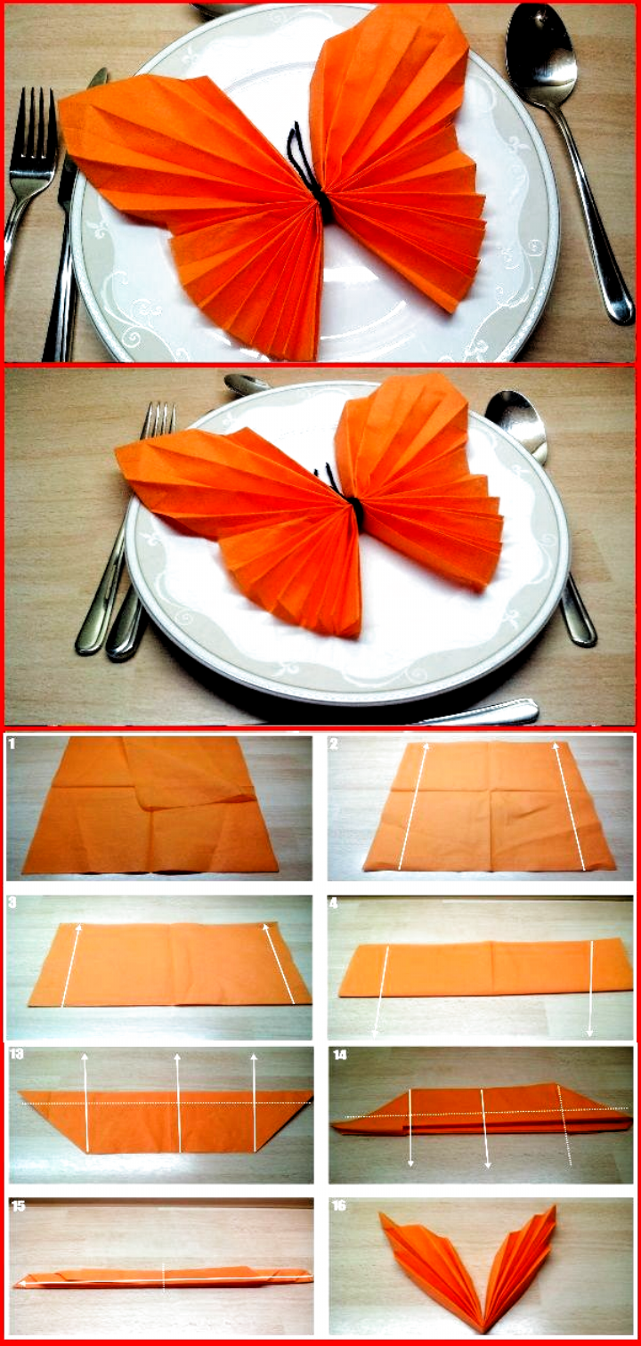 Украшение салфетками детский стол