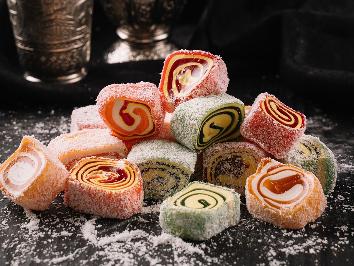 Рахат лукум Турция рулетом