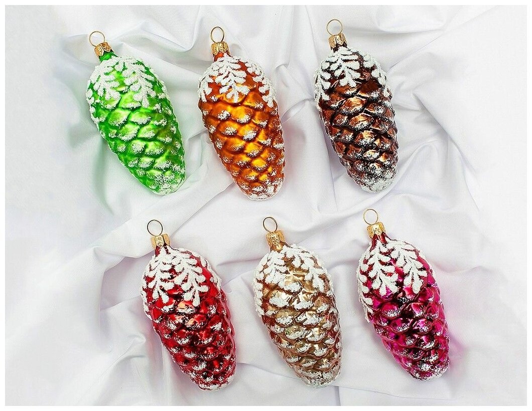 2040 Набор шишки снежные