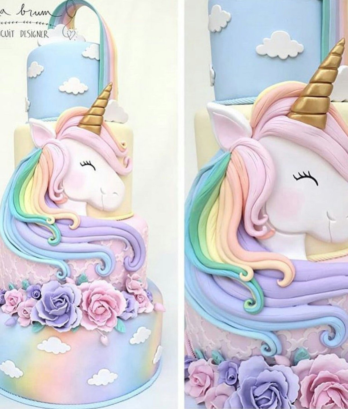 Торт в стиле Единорожка для девочки