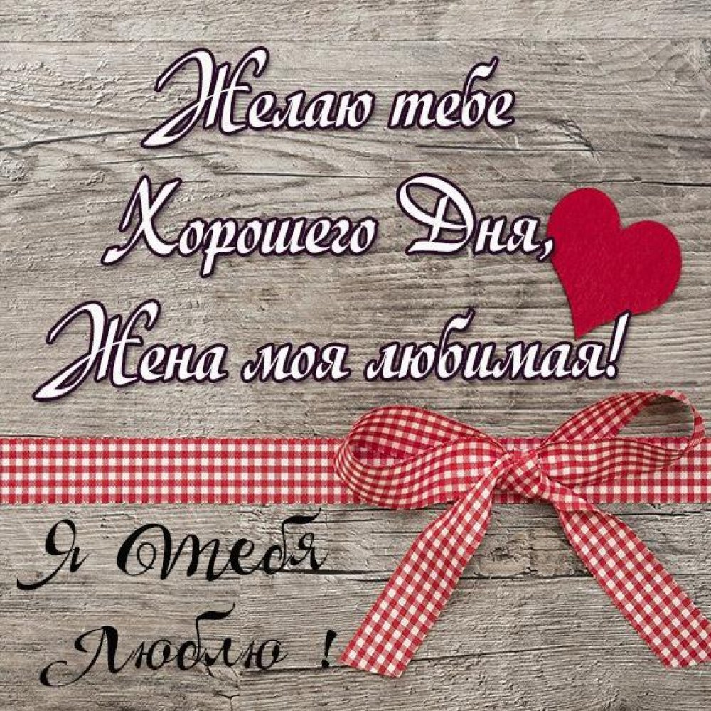 Хорошего дня любимый