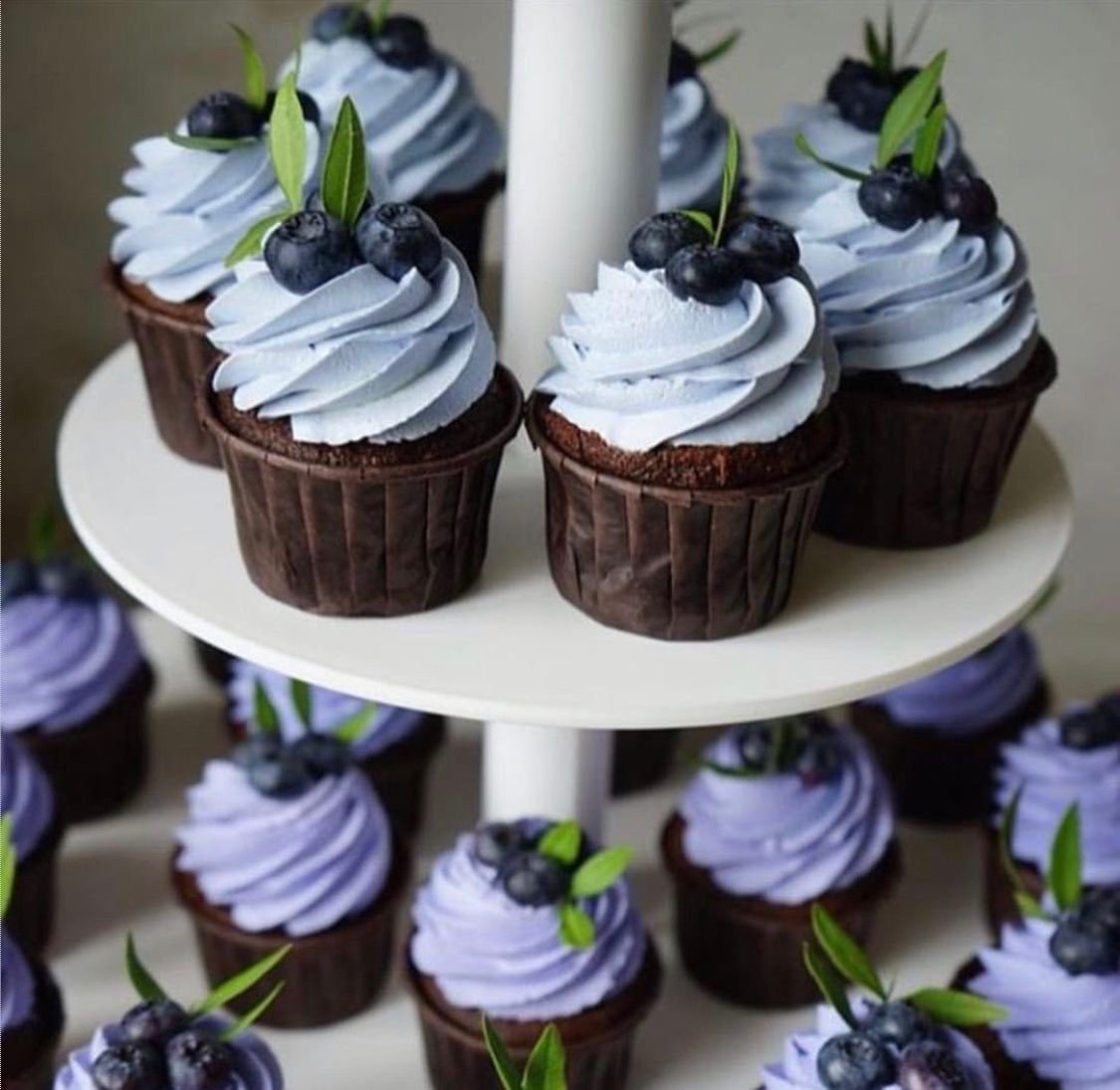 Капкейки манго малина