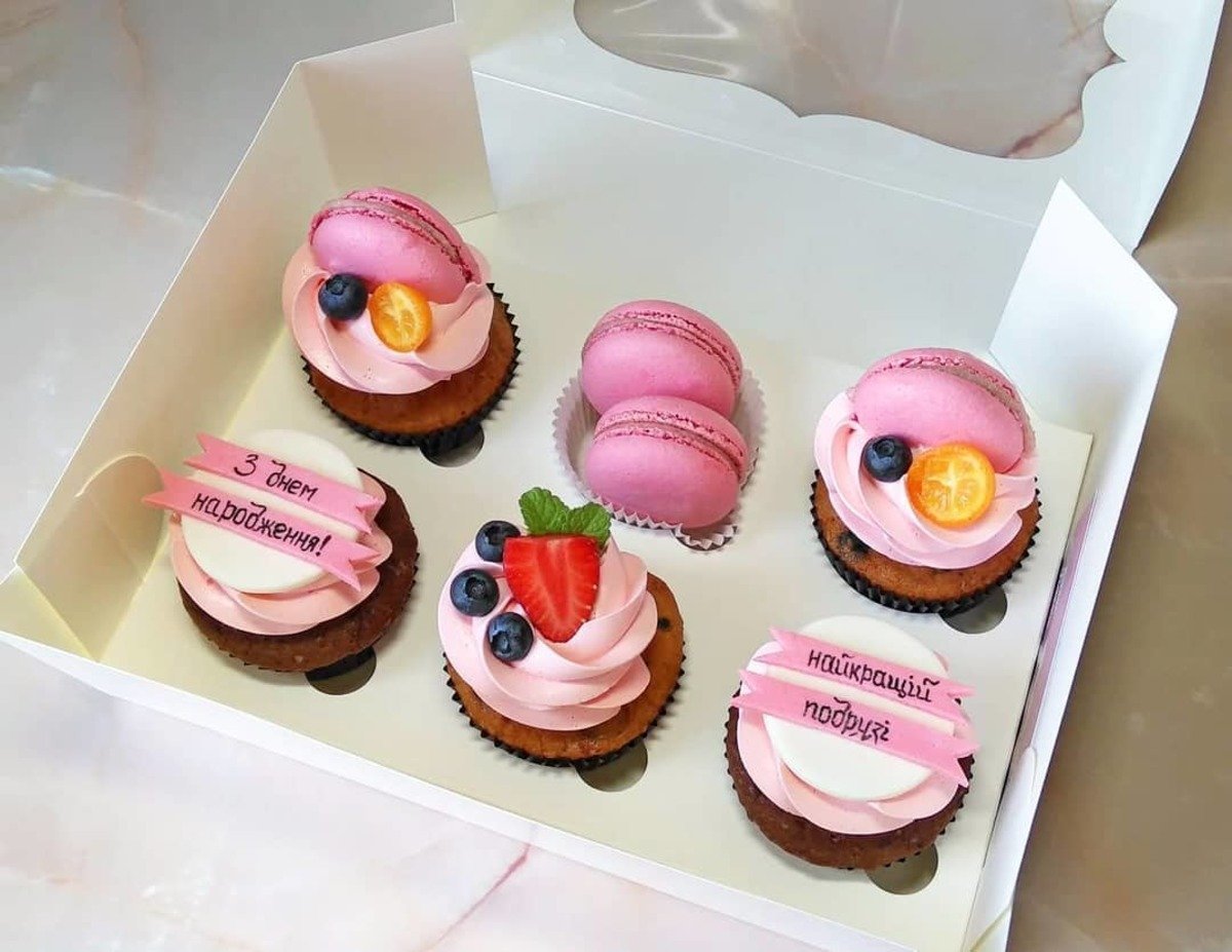 Капкейки на день рождения подруге