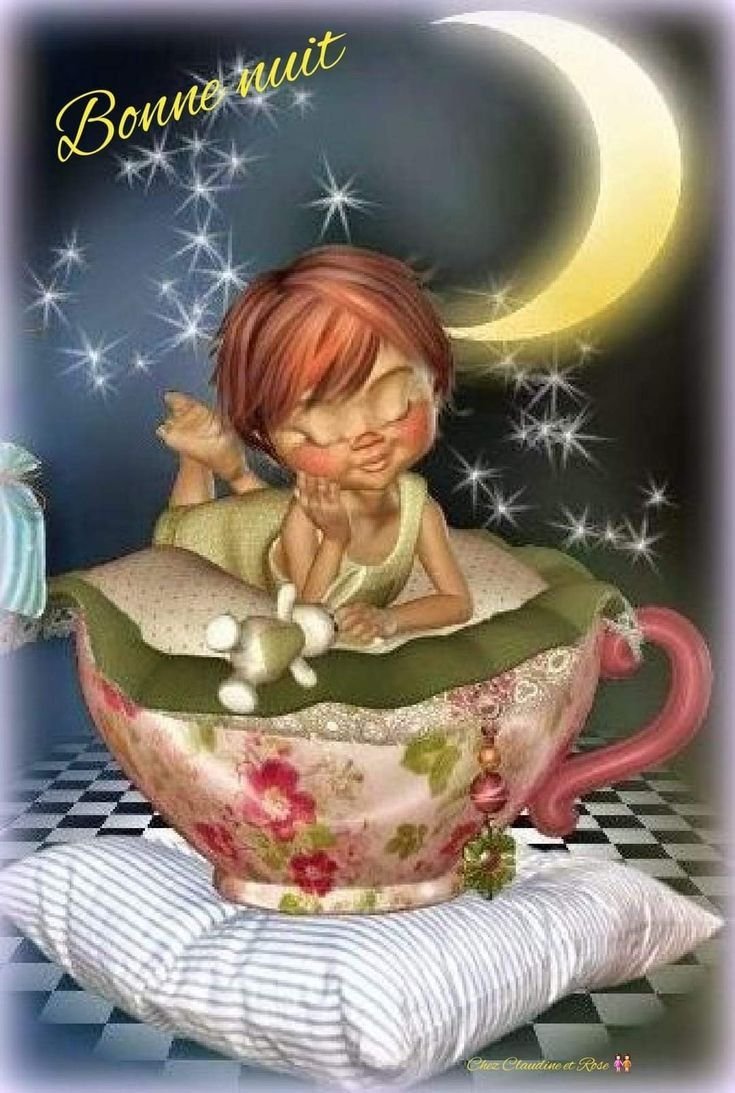 Старинные открытки с пожеланием спокойной ночи