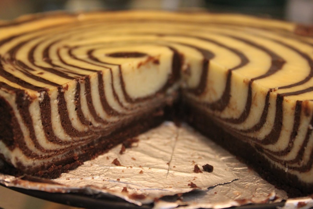 Торт зебра без сливочного масла