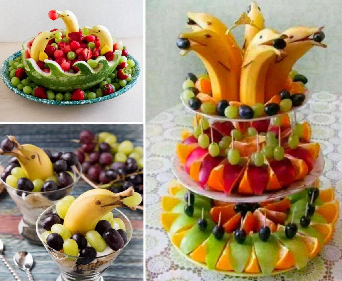 Сервировка фруктов