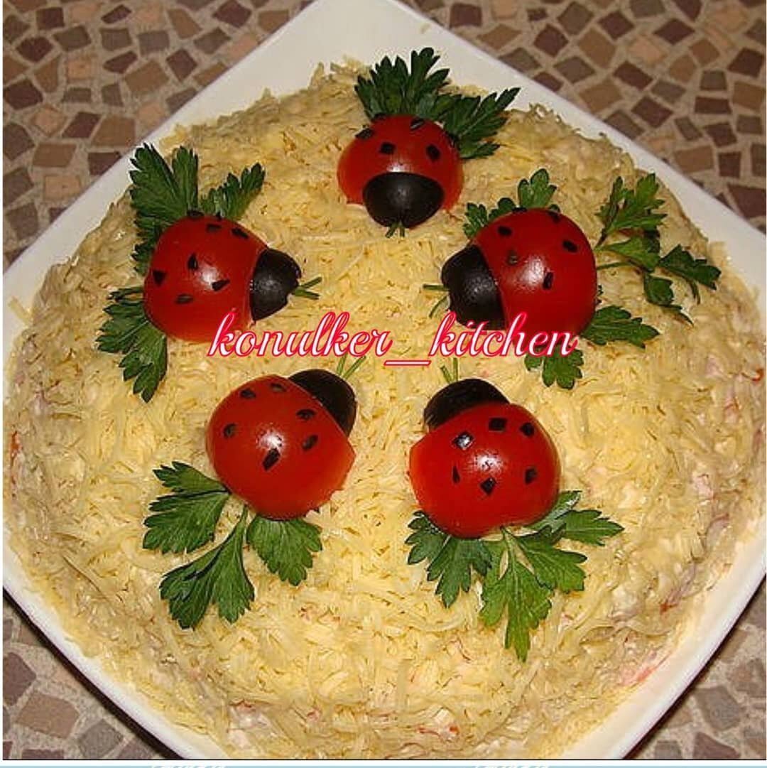 Салаты на день рождения простые