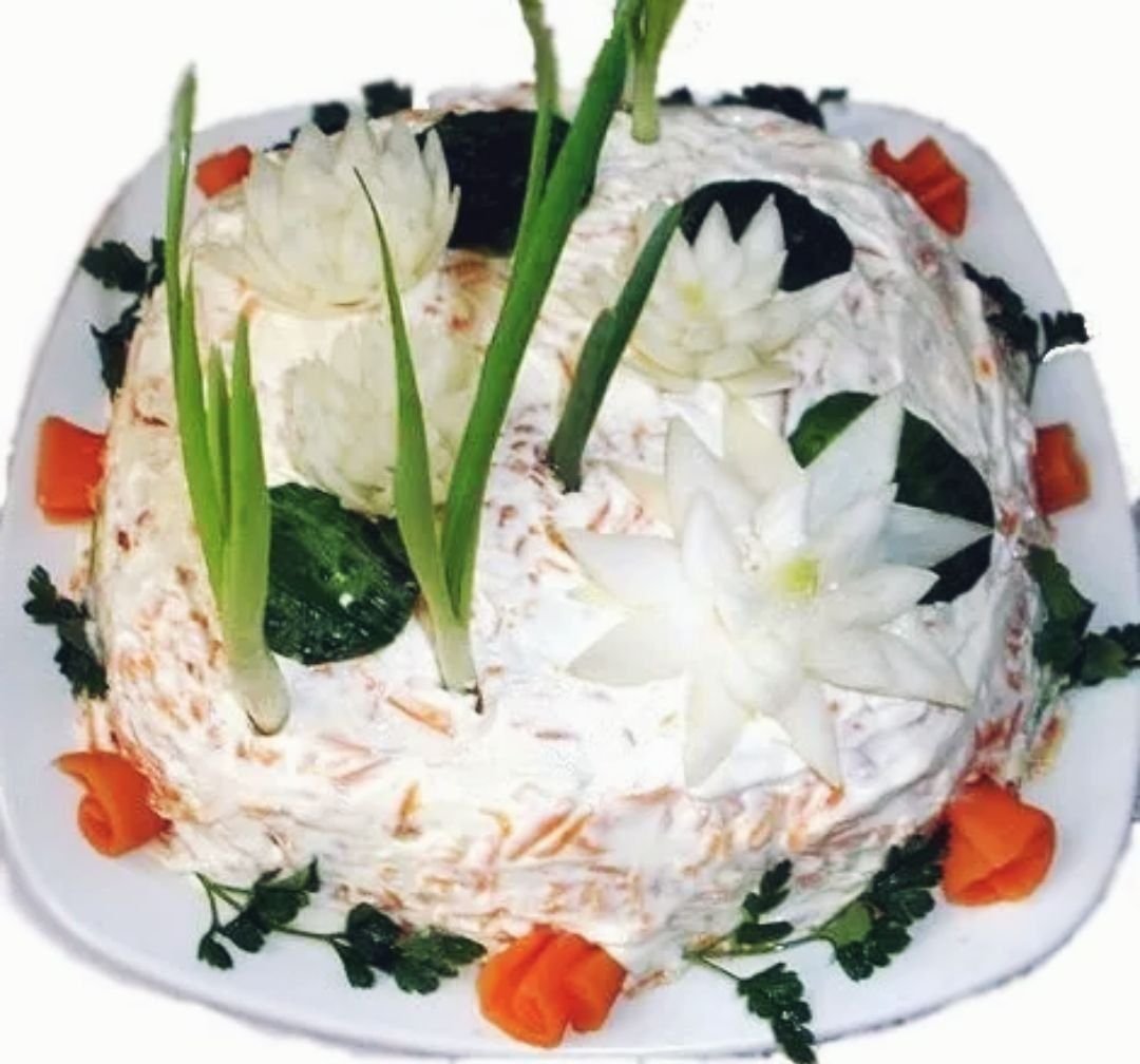 Украшение салатов своими руками