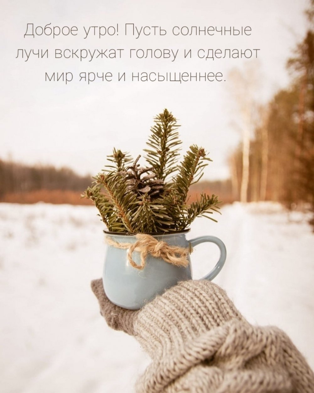 Доброе утро зима пожелания