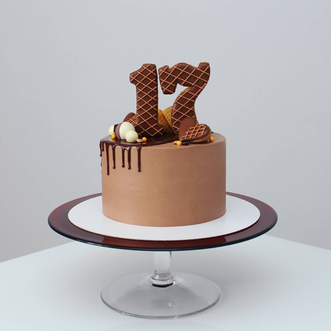 Декор торта для мужчины Минимализм