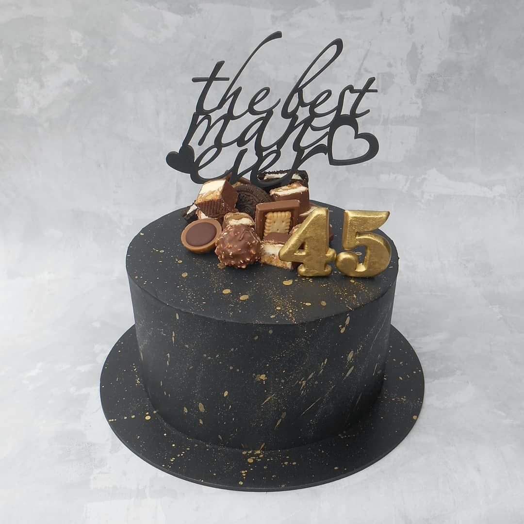 Стильный мужской торт