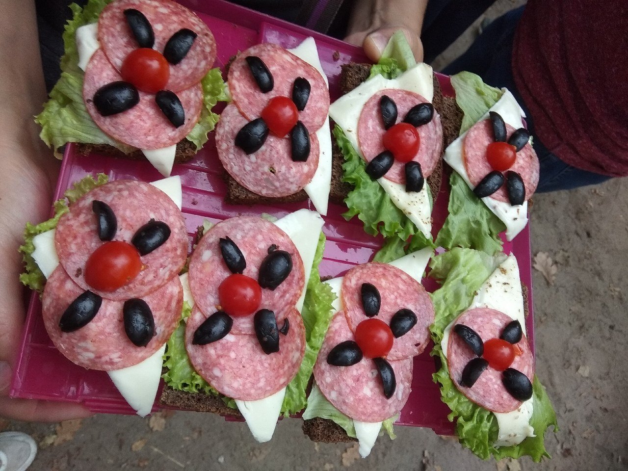 Детские бутерброды на праздничный стол - 56 фото