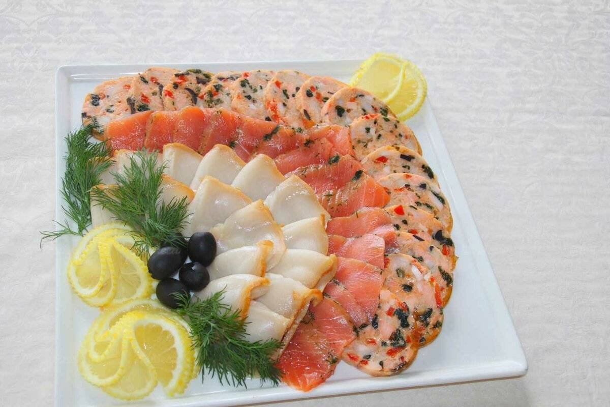 Украшение рыбной нарезки