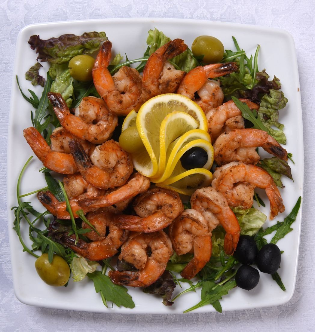 Креветки жареные