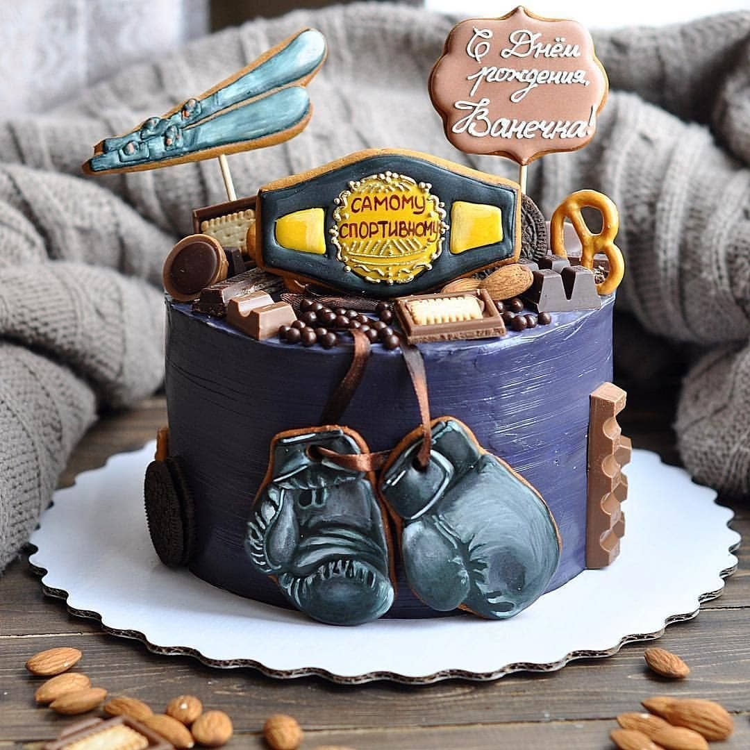 Торт с пряниками для мужчины