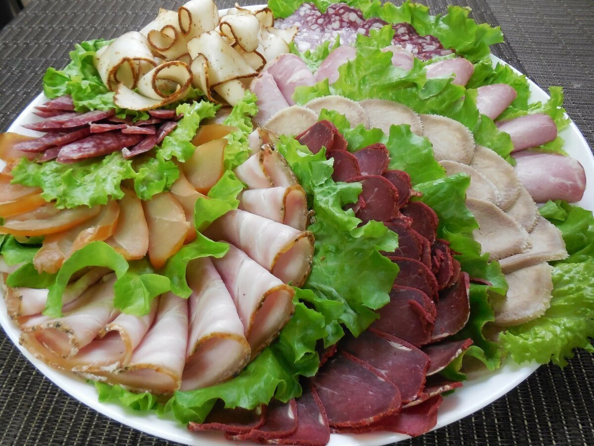 Красивые нарезки на праздничный стол