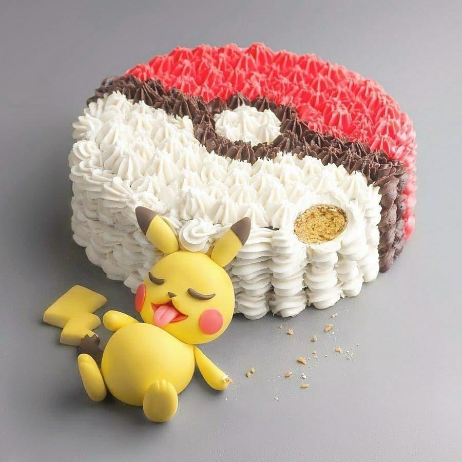 Торты с Пикачу для девочек на день рождения