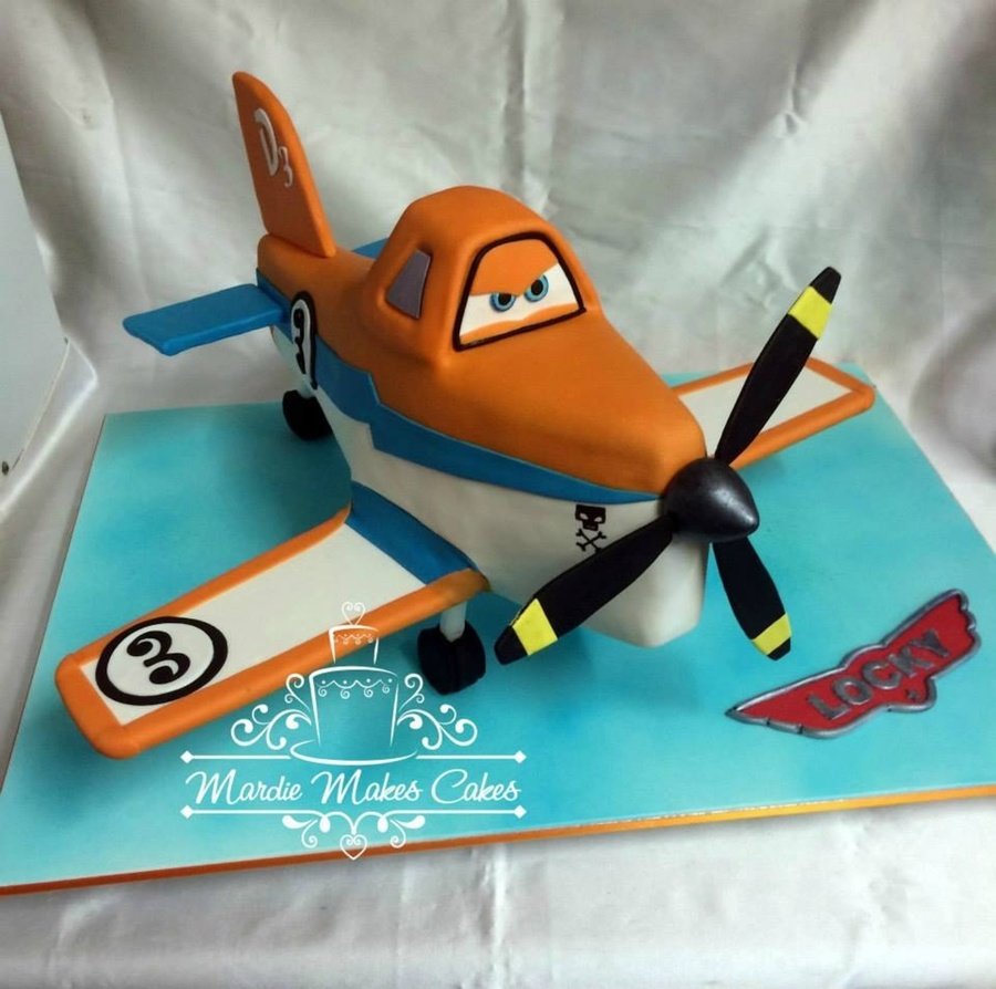 Торт с самолетом Дасти