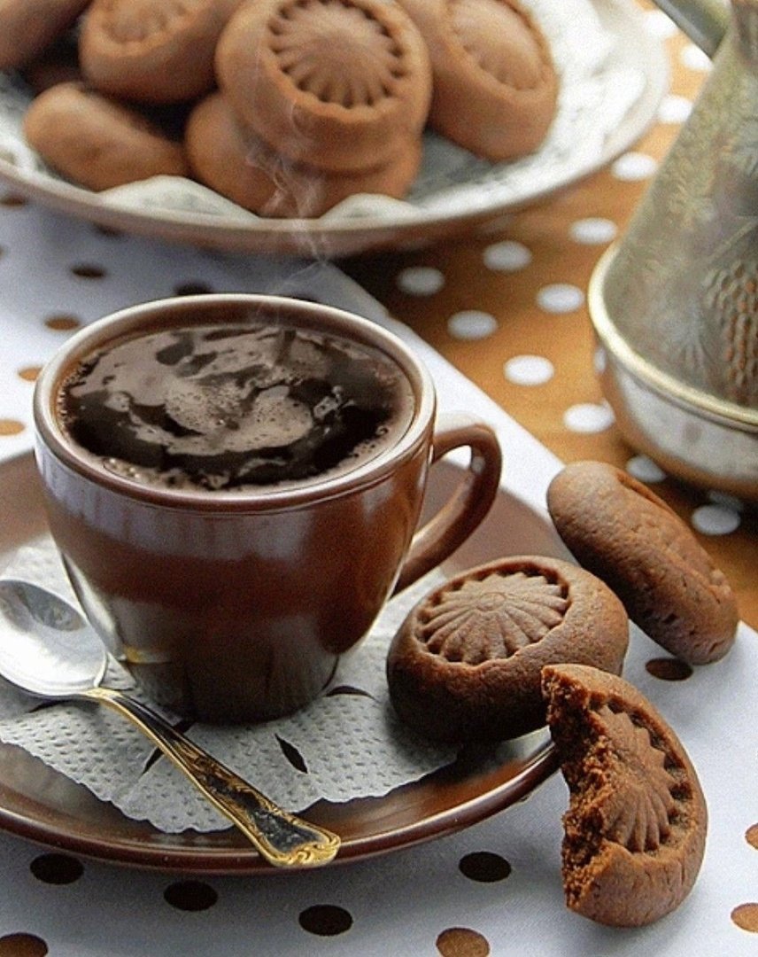 Чашка кофе с пожеланием доброго утра