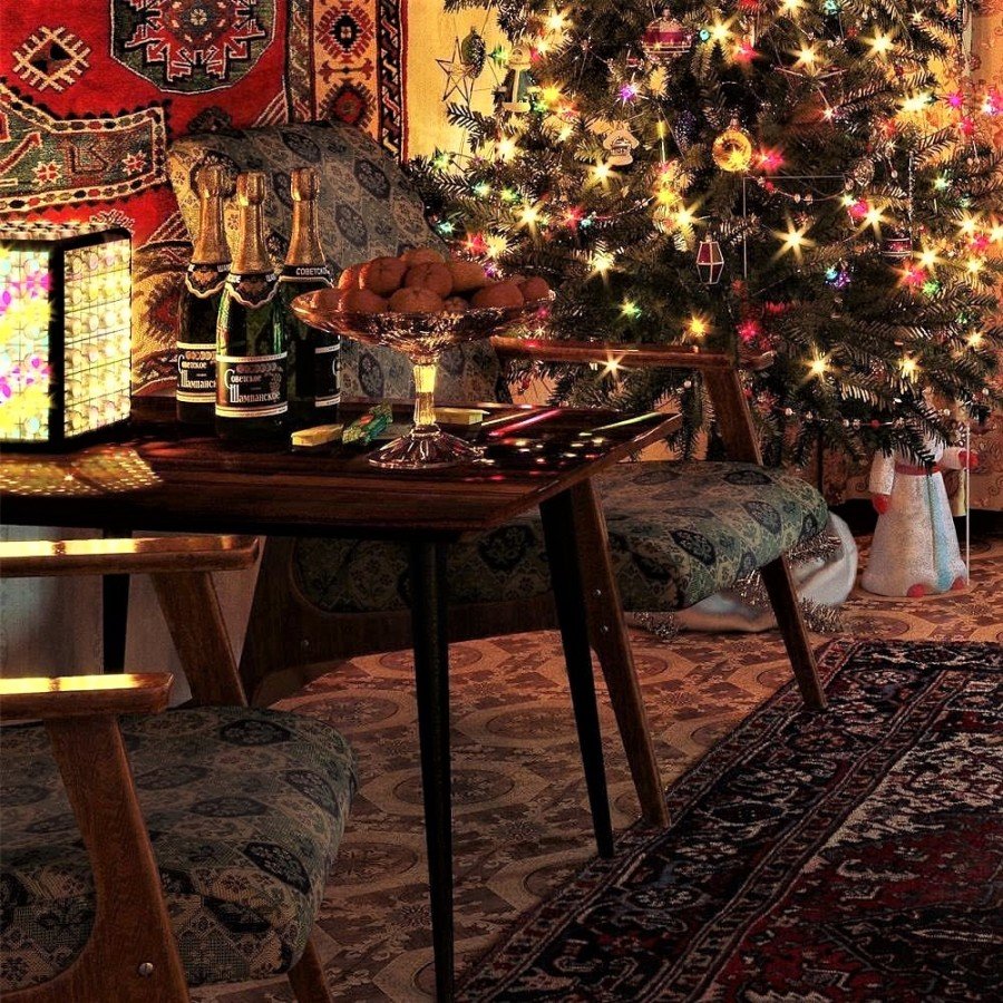 Новогодний стол 90-х