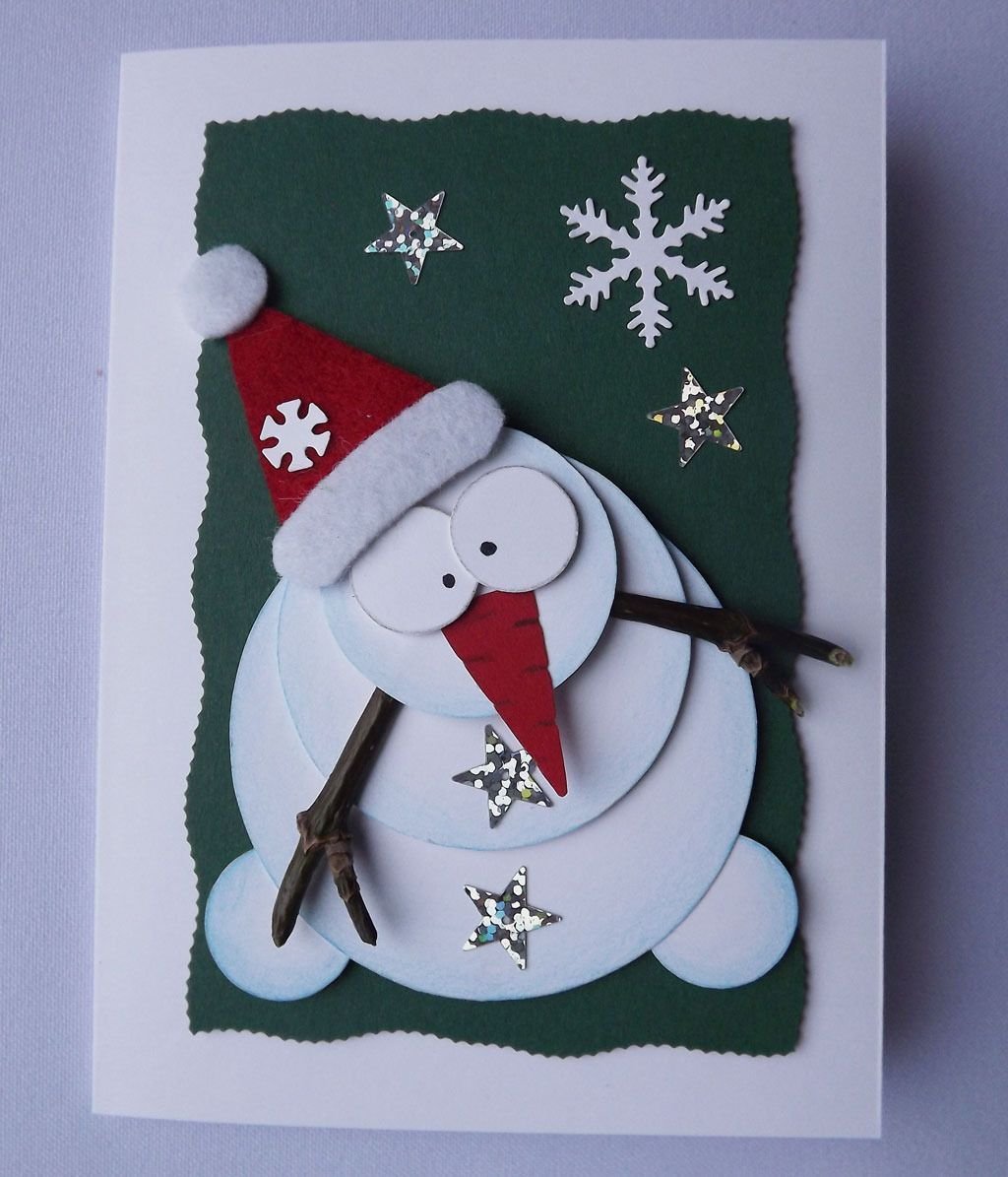 Снеговик из ниток