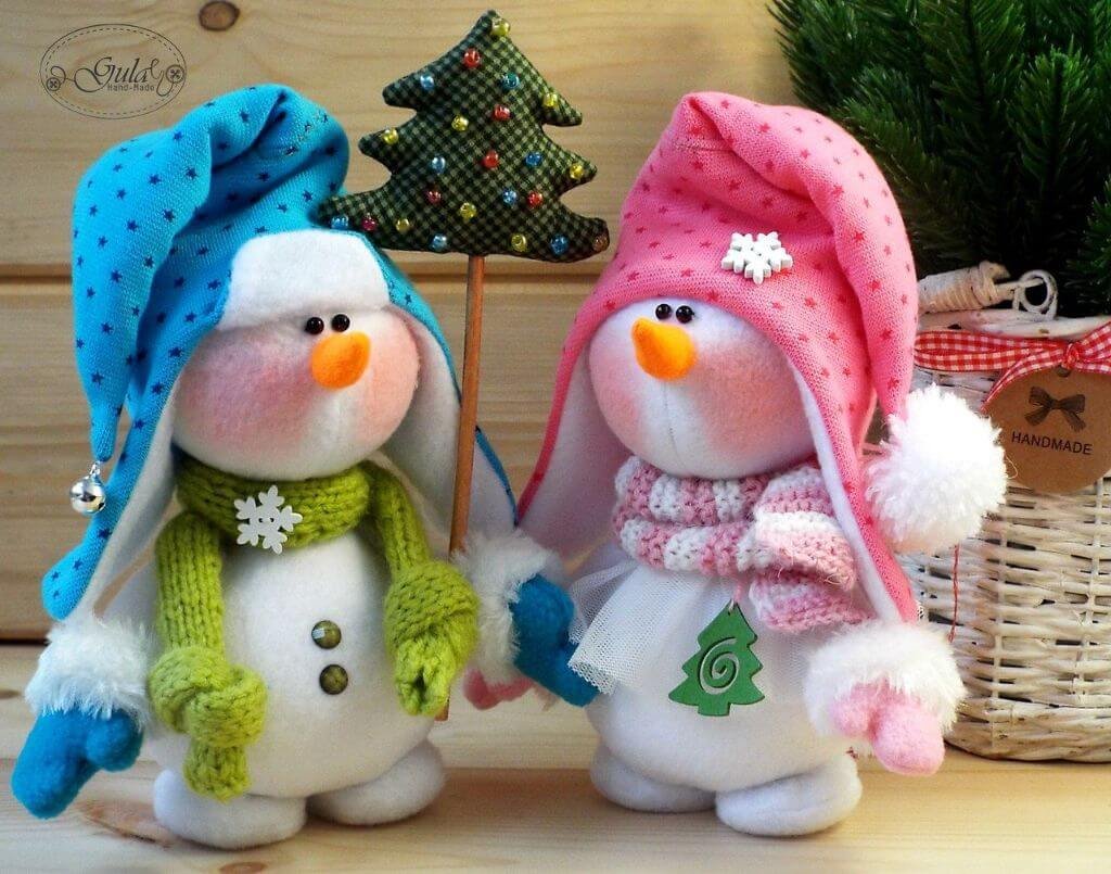 Вязаный Снеговик