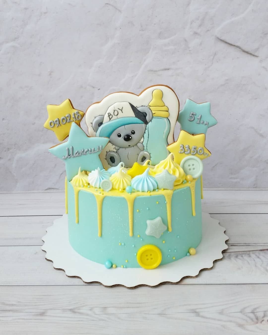 Пряник на торт 1 месяц