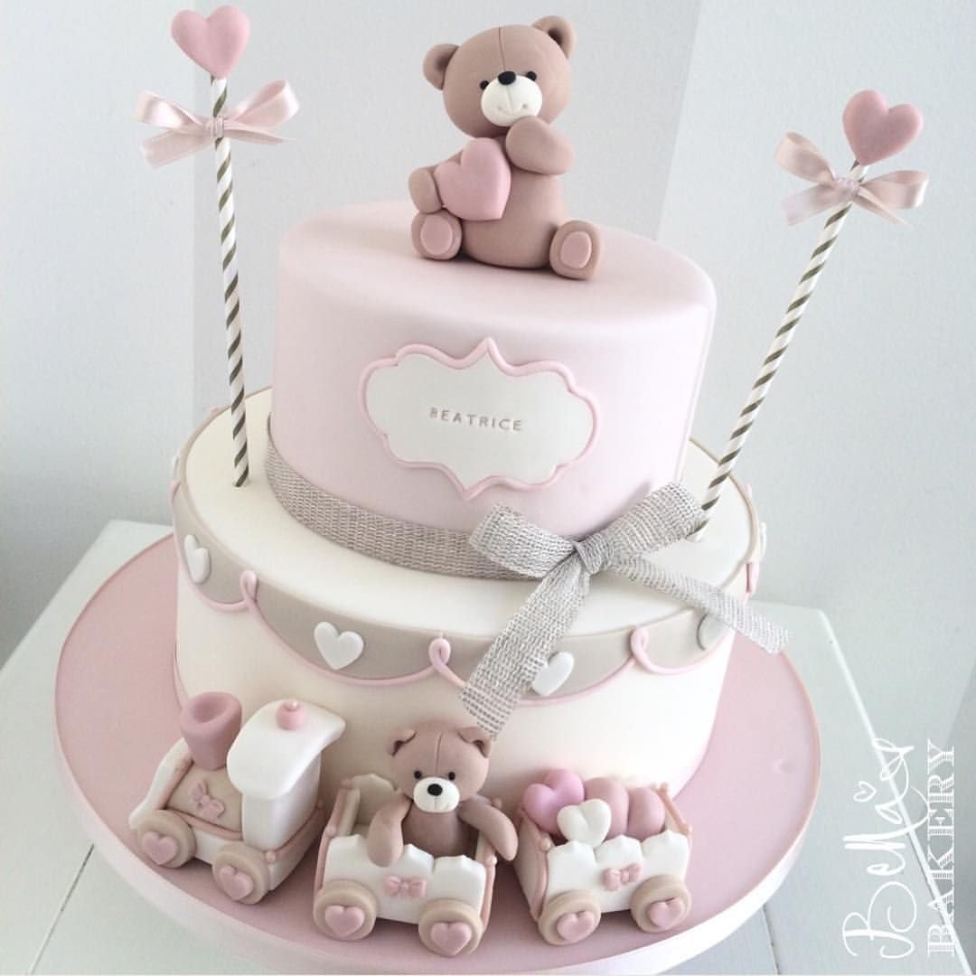 Торт с мишкой для девочки