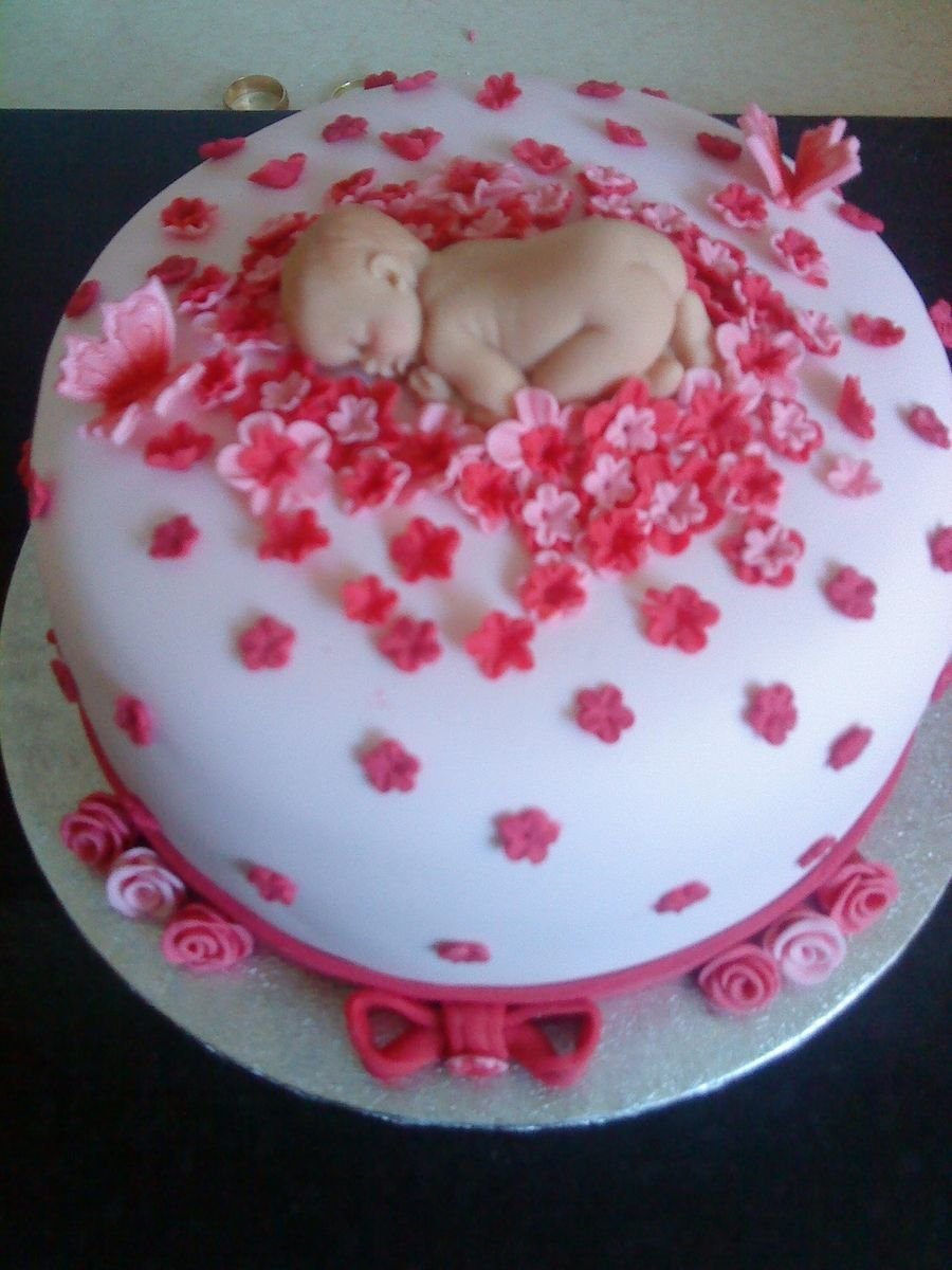 Торты на рождение ребенка девочки
