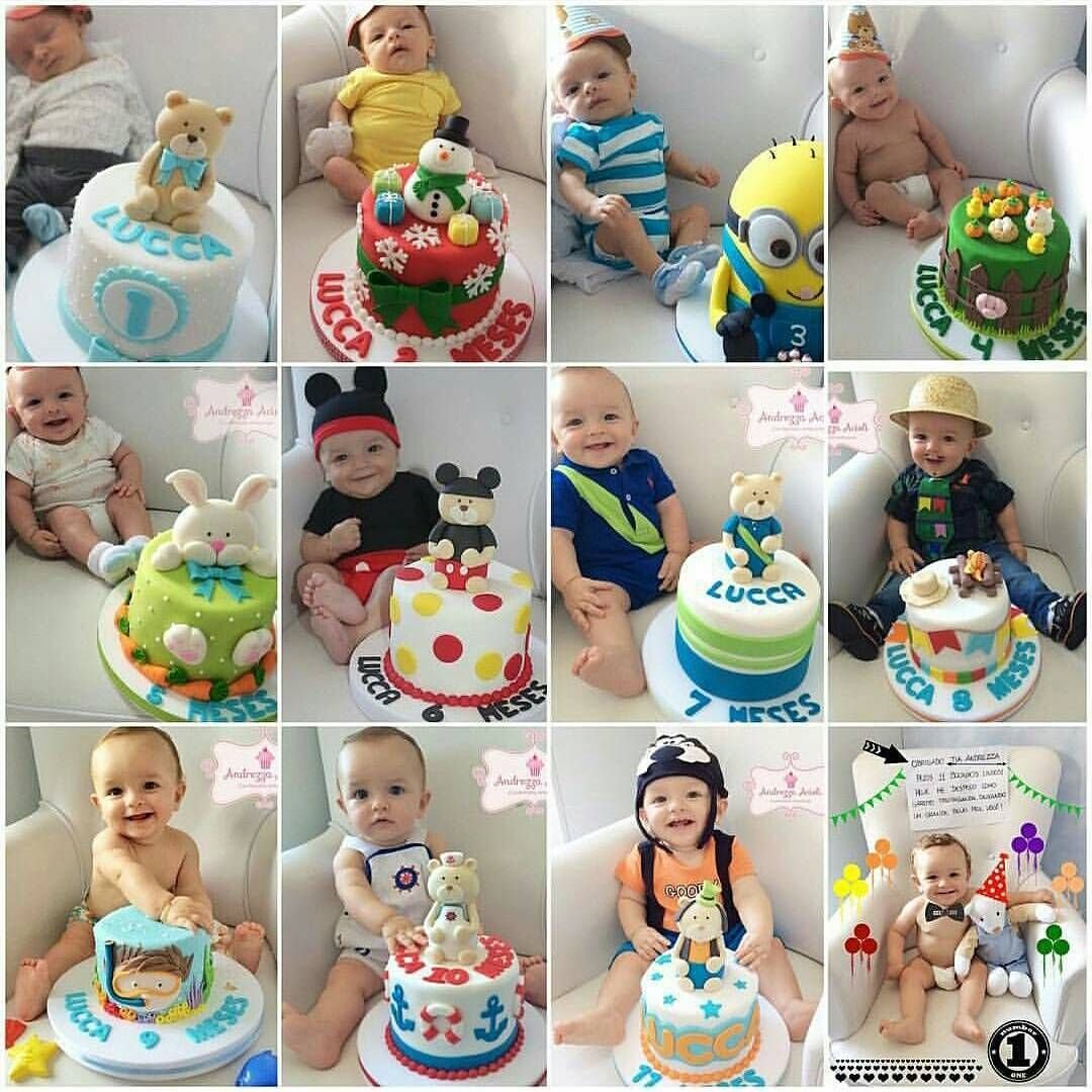 Тортики по месяцам для новорожденных