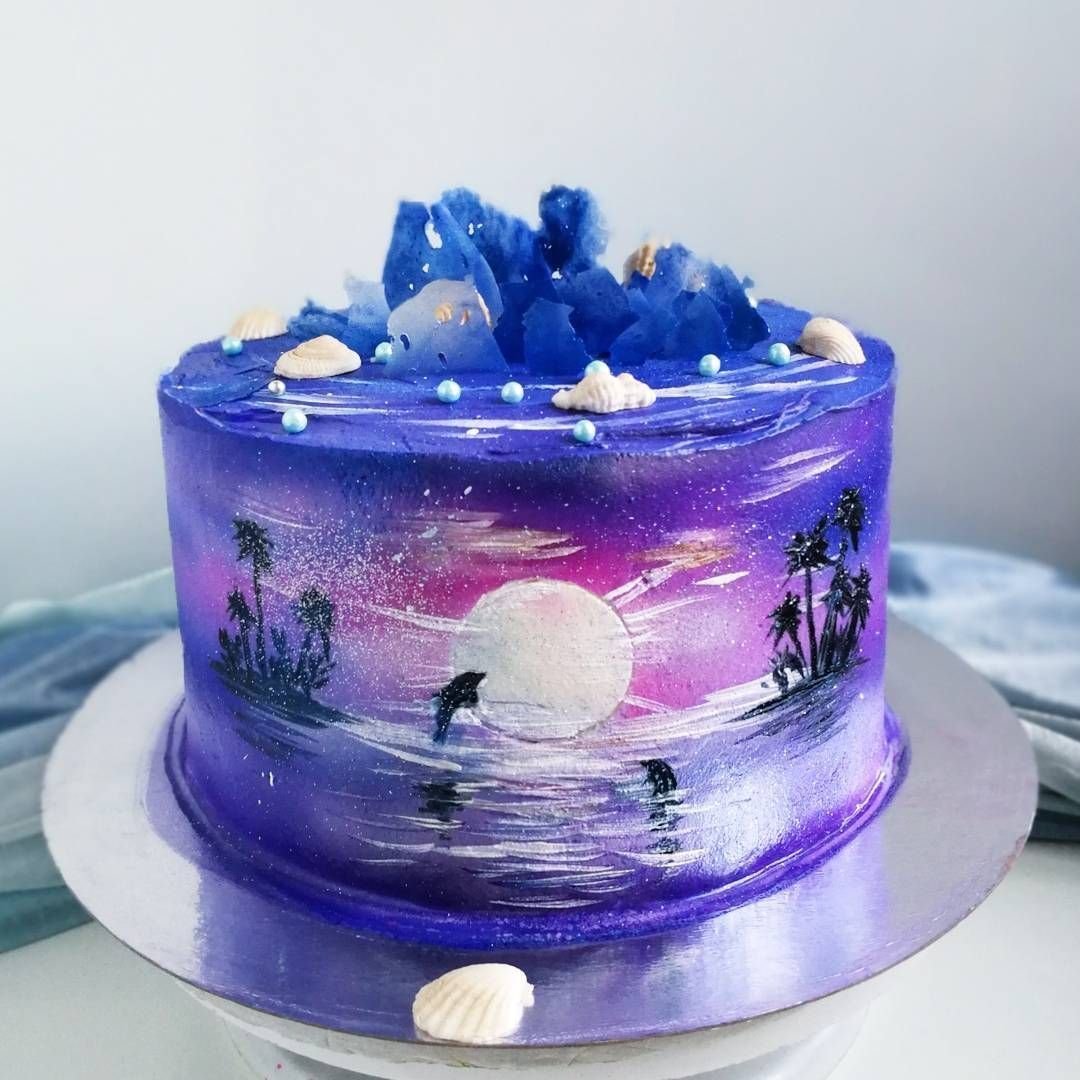 Декор торта цветами живыми