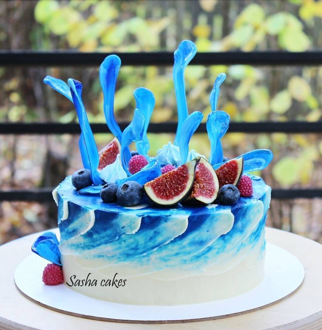 Торт с брызгами