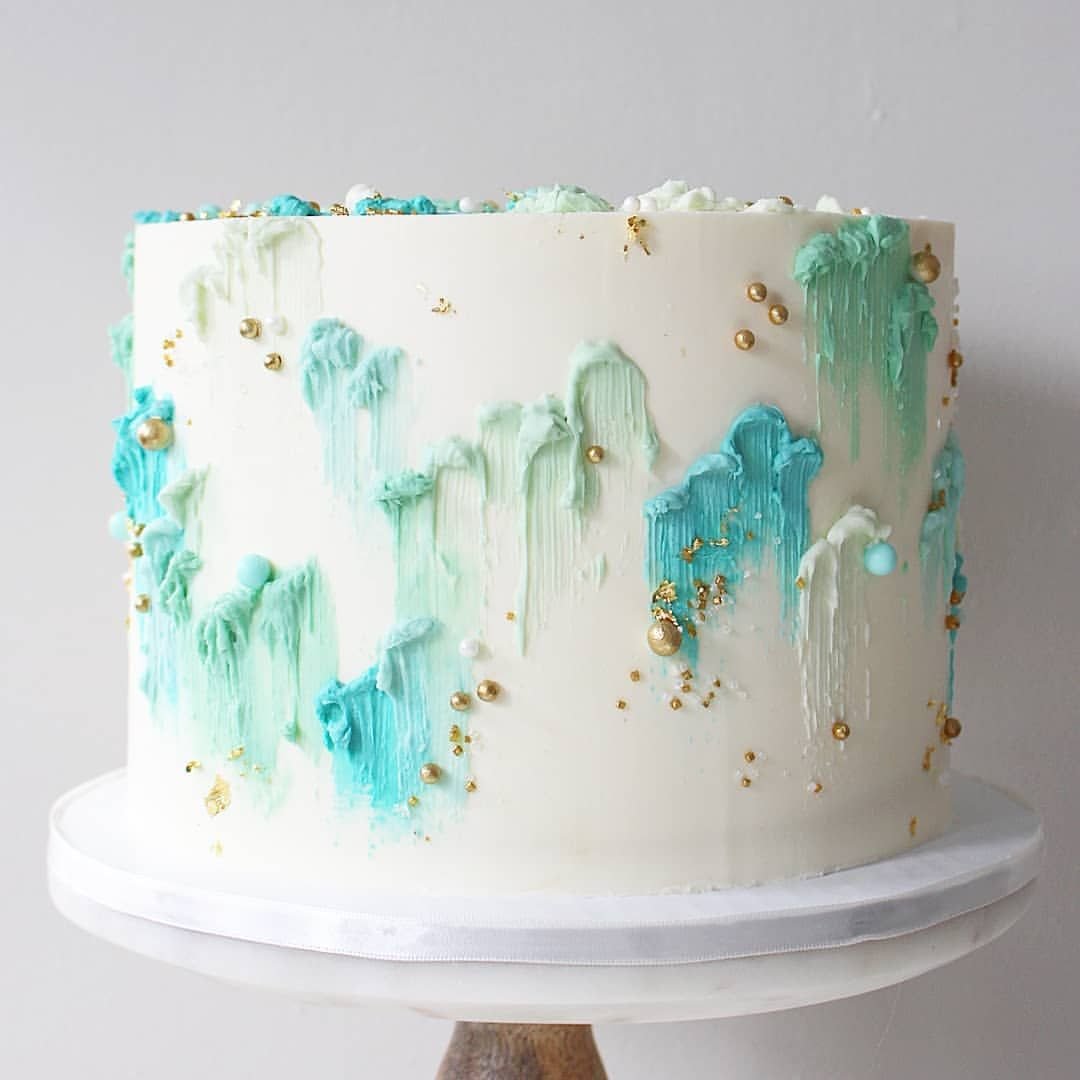 Торты с красивым градиентом