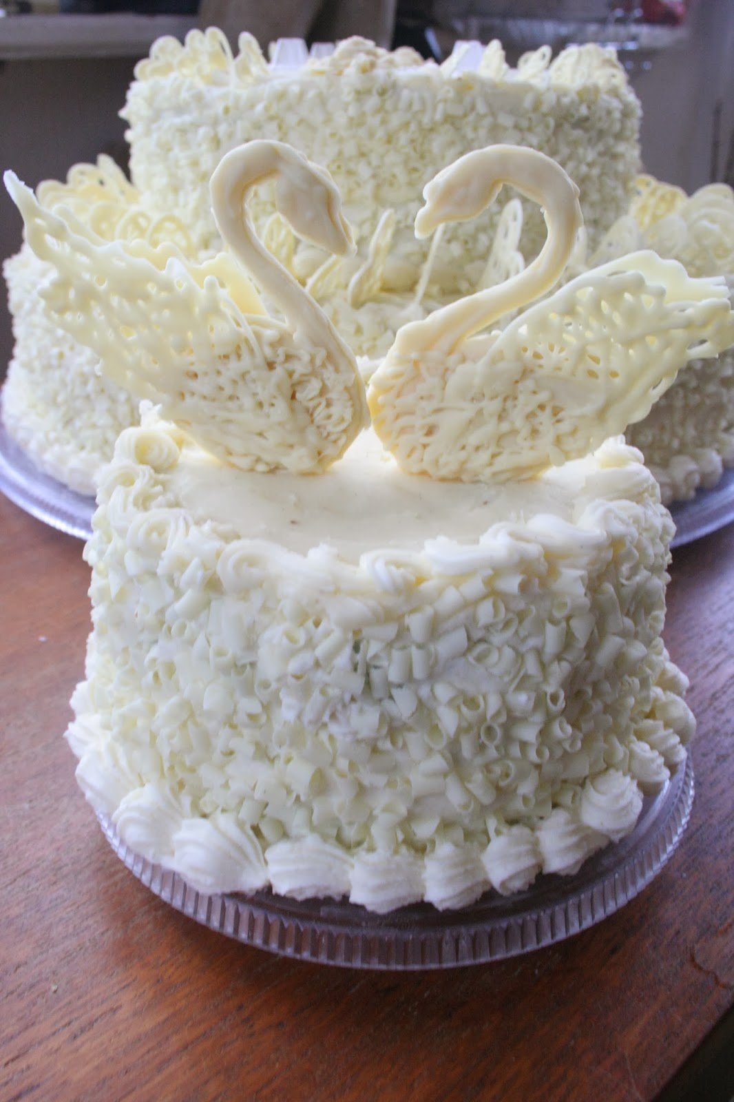 Свадебный торт кремовый