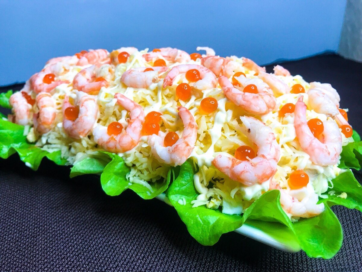 Морской салат из морепродуктов
