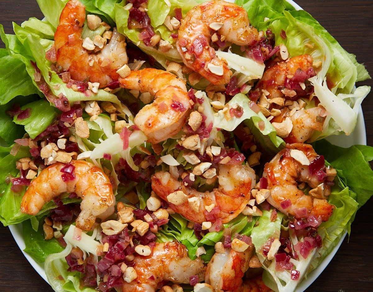 Салатик «Весенняя креветка»