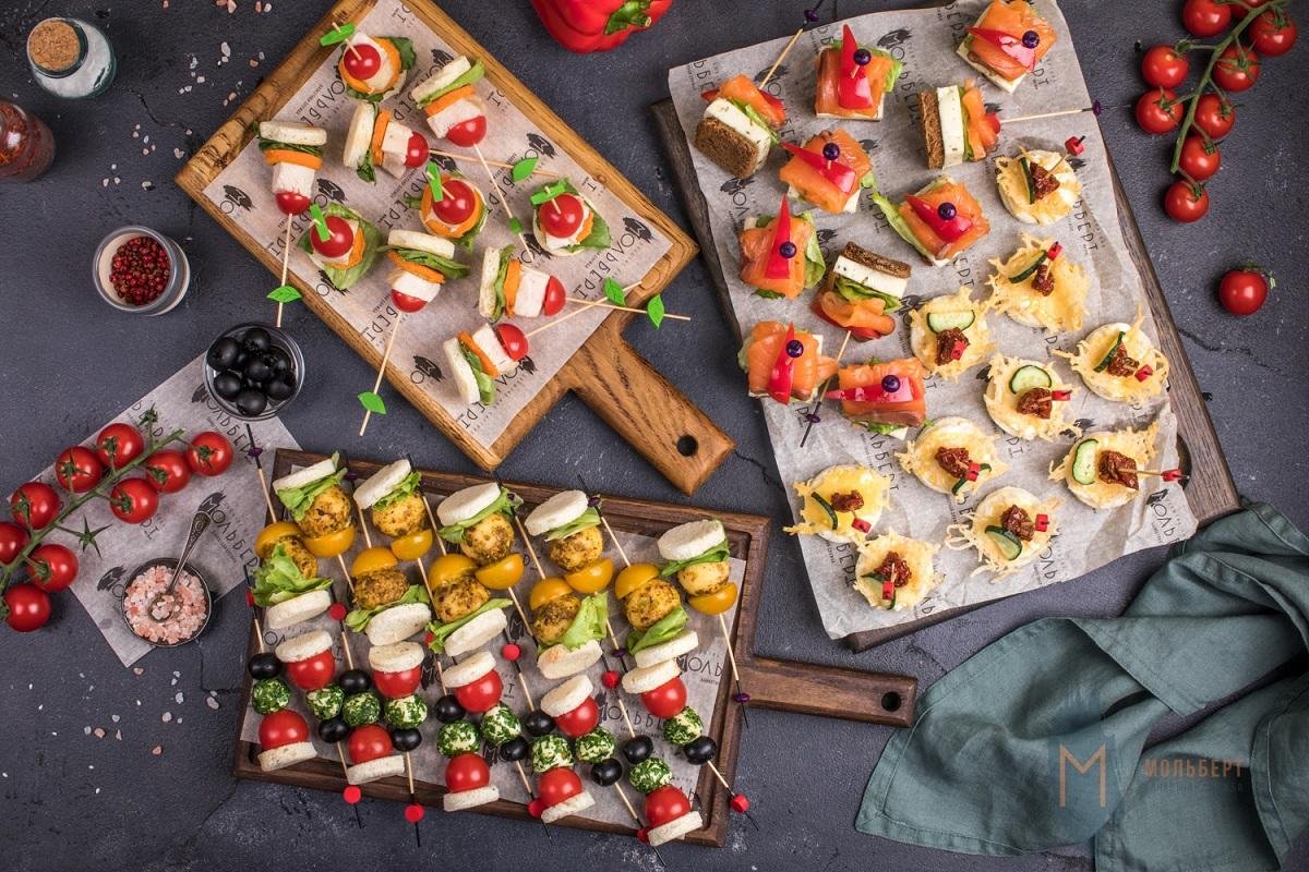 Фуршет пицца роллы закуси