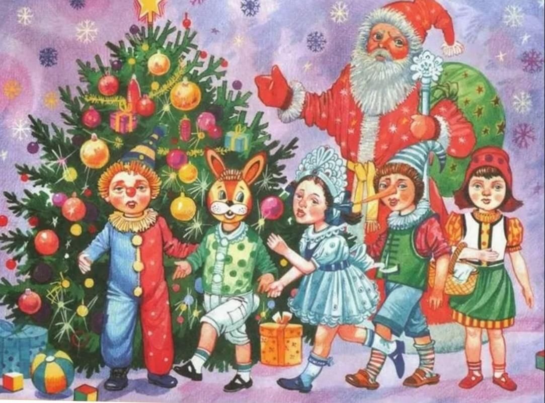 Детские рисунки на новый год
