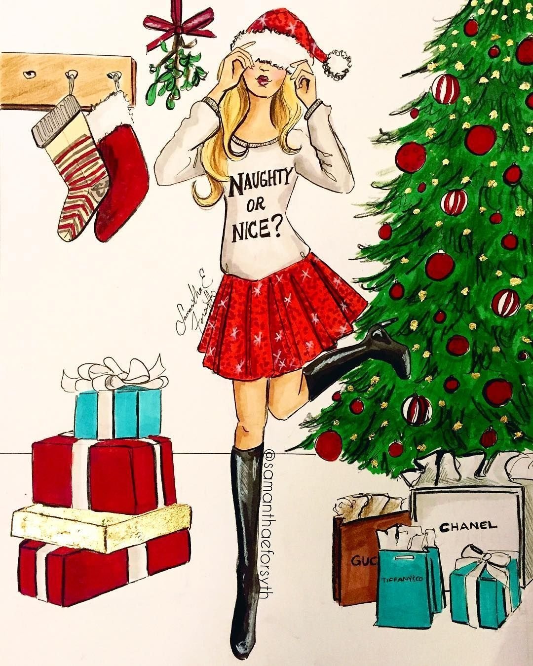 Детские рисунки на новый год